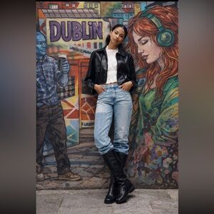 AG Adriano Goldschmied NWT Brinley High-Rise Straight-Leg Jeans size 26”.